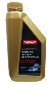 Масло моторное Oilway Dynamic Hi-Tech Professional 5W-40 API SN/CF ACEA A3/B4 синт(1 л) Нефтесинтез