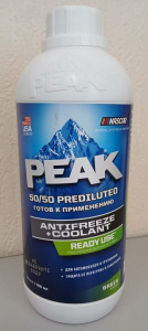 Антифриз PEAK READY USE 50/50 /зеленый G11/ (1 кг/0,935 л)