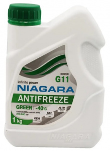 Антифриз G11 зеленый 1 кг NIAGARA 1001002006