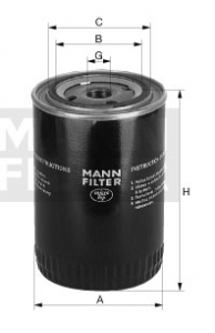 W 6025 Фильтр масл. MANN-FILTER (DACIA (RENAULT GROUP) LADA (SHIGULI) RENAULT)