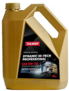 Масло моторное Dynamic Hi-Tech Professional С3 5W-30 API SN АСЕА С3 ILSAC GF-5 (4 л) Нефтесинтез