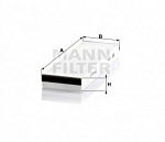 CU 3023-2 Салонный фильтр MANN-FILTER
