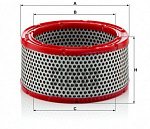 Воздушный фильтр  MANN-FILTER ДВС а/м C 1633/1