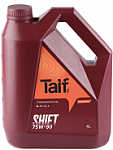 Трансмиссионное полусинтетическое масло TAIF SHIFT GL-4 75W-90 (4 л)